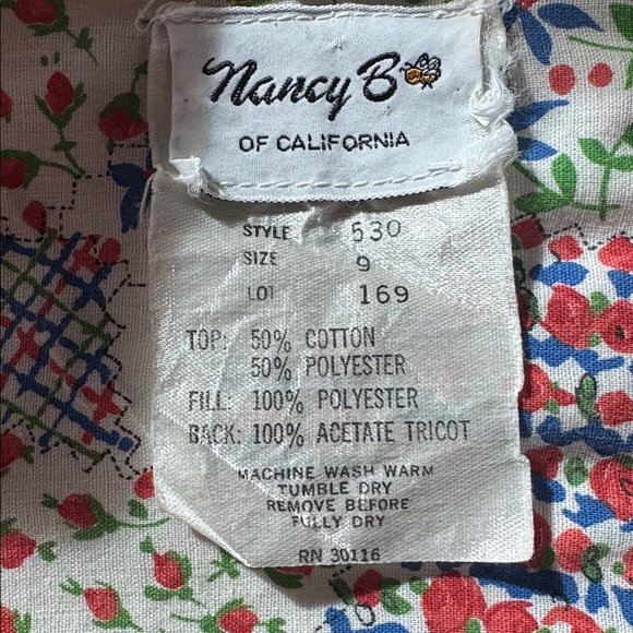 Vintage Nancy B. Quilted Maxi Dress - Picture 11 of 13